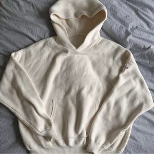 alo yoga scholar hoodie in ivory size S worn twice $350